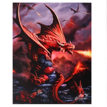Fire Dragon Canvas - Anne Stokes